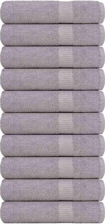 Produktbild VidaXL Badetücher 10 Stk. Grau 100x150 cm 360 g/m² 100% Baumwolle Duschtuch (100 x 150 cm)
