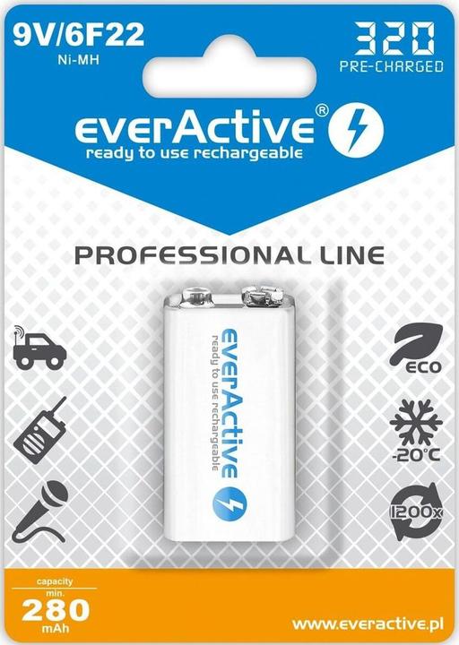 Everactive Linea professionale (1 pz., 9V Block, 320 mAh)