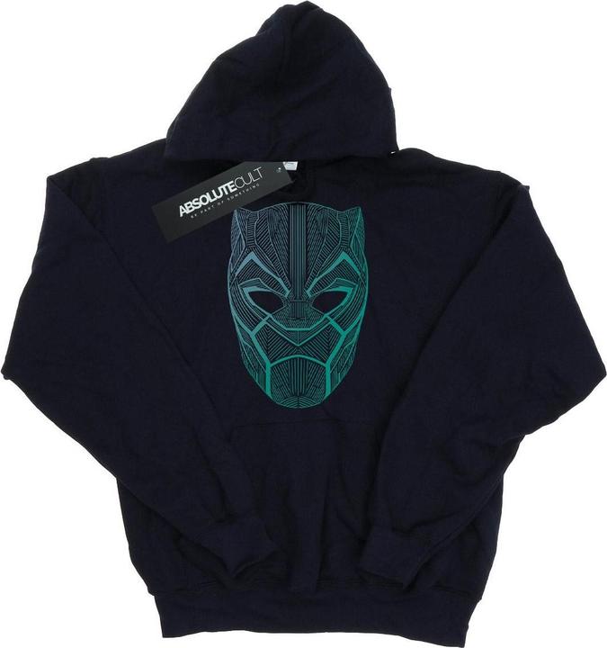 Image du produit Mens Black Panther Tribal Mask Hoodie (L)