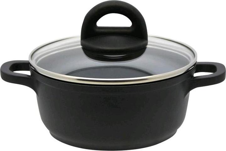 ELO Basic Black Pentola in alluminio fuso con diametro di 16 cm Dur Select 89116 (16 cm, Pentola, Alluminio)