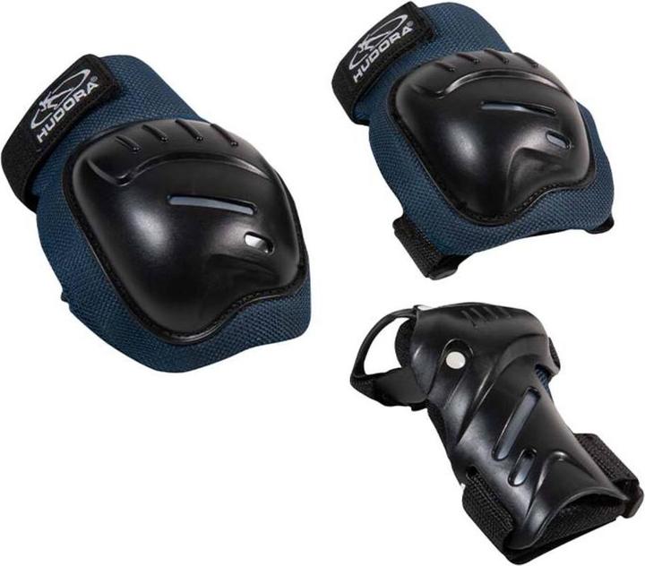 Actual product image Hudora Comfort (S, Wrist protectors, Knee pad, Elbow protectors, 6 pieces)