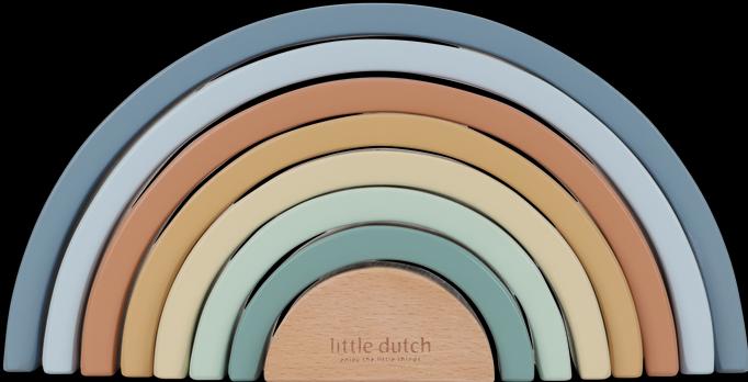 Actual product image Little Dutch Rainbow Forest Friends blue FSC