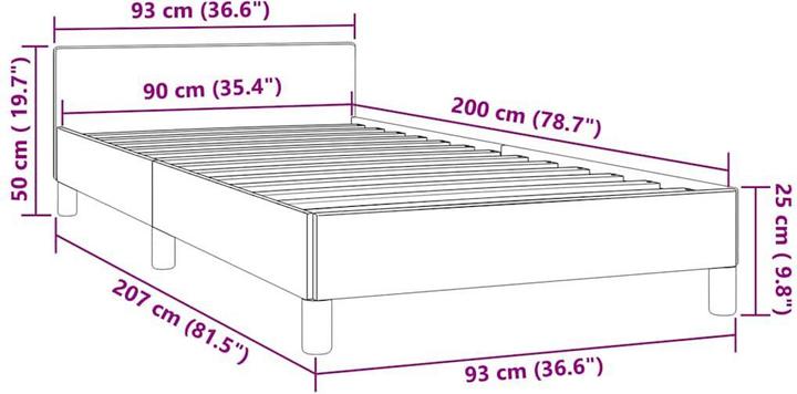 Actual product image VidaXL Tiffi (90 x 200 cm)