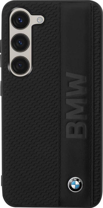 Image du produit BMW BMHCS23S22RDPK S23 S911 czarny/black hardcase Leather Textured & Stripe (Samsung Galaxy S23)