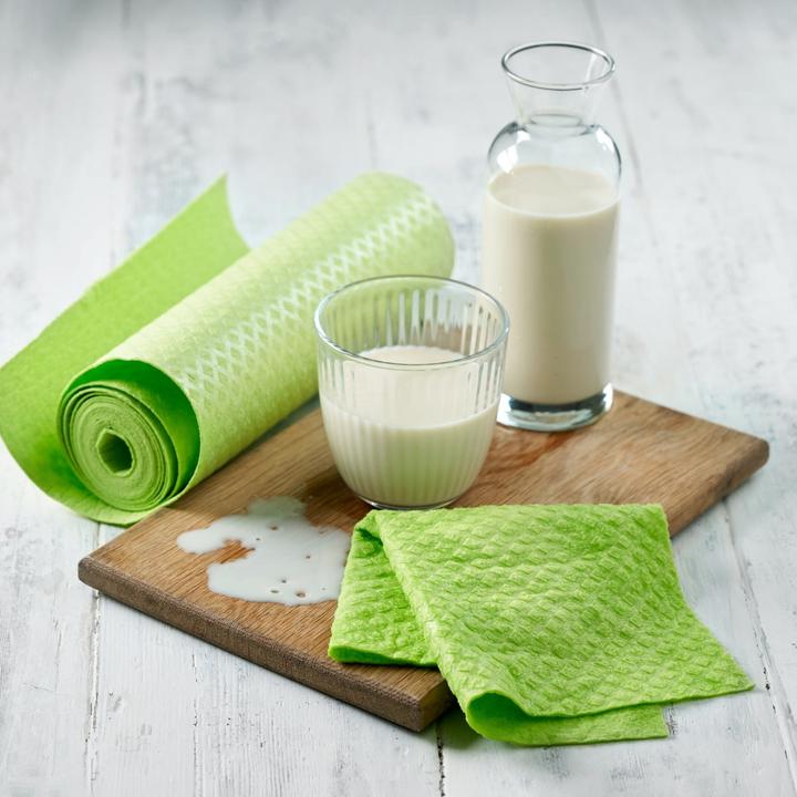 Produktbild EcoLiving Kompostierbare Putzlappen-Rolle (12 Blätter) green (12 Stk.)