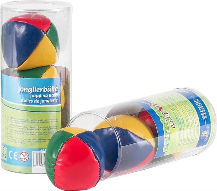 Actual product image Hoffmann Juggling balls 3 pieces display 7cm, 90g in tin soft art