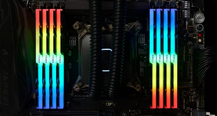 Produktbild G.Skill Trident Z RGB (8 x 16GB, 2400 MHz, DDR4-RAM, DIMM)