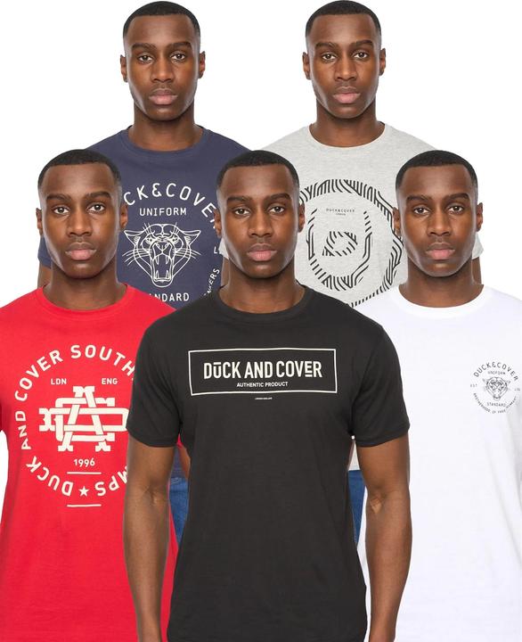 Produktbild Duck and Cover Belvadier TShirt Rundhalsausschnitt (5erPack) (S)