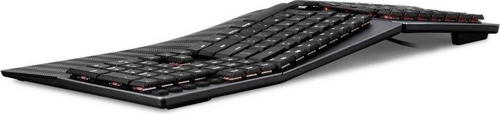 Actual product image Perixx PERIBOARD-535 DE RD, wired ergonomic mechanical keyboard (DE, Cable)