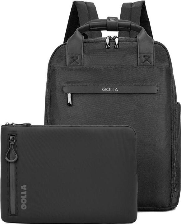 Actual product image Golla Set of backpack and laptop sleeve 13 inch, Black