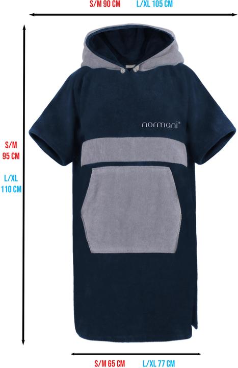 Produktbild Normani Bademantel Surfer Poncho (L, XL, S/M)