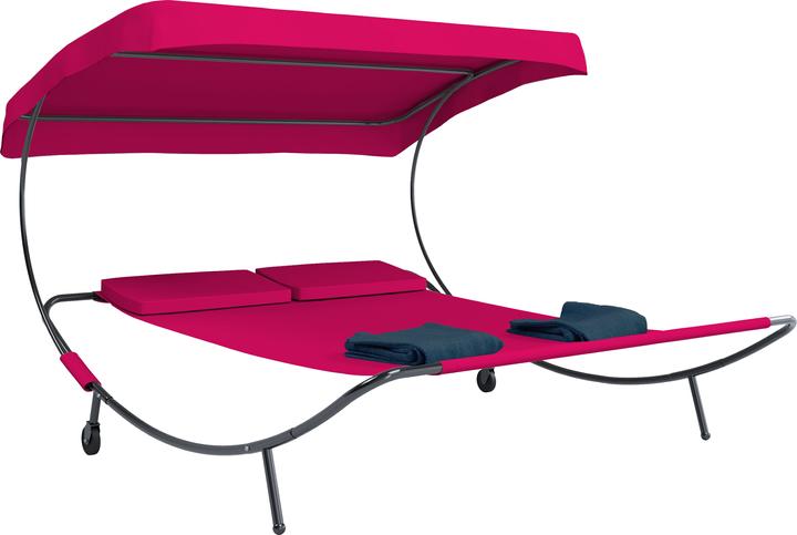 Produktbild VCM Doppelliege Gartenliege 2 Personen Bindox (200 cm)