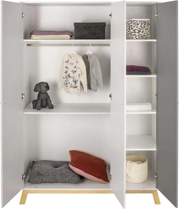 Produktbild Schardt VEGAS Komplettzimmer aus Kombi-Kinderbett, Umbauseiten, Wickelkommode, Schrank (Kinderkleiderschrank)