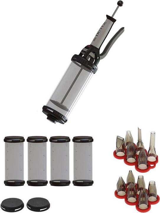 Actual product image de Buyer Le Tube PRO garnish syringe for chefs (Piping bag, 750 ml)