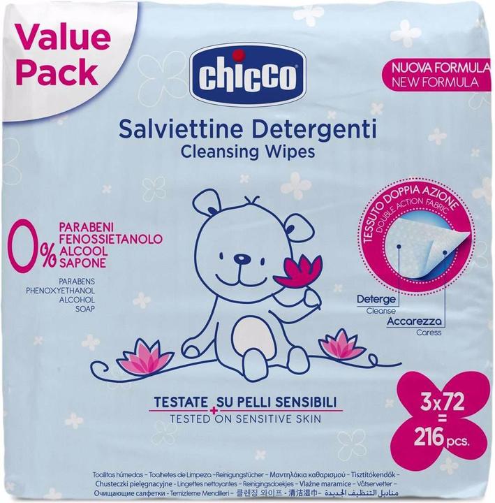 Image du produit Chicco Lingettes hydratantes 0m+ (72 pièce(s))