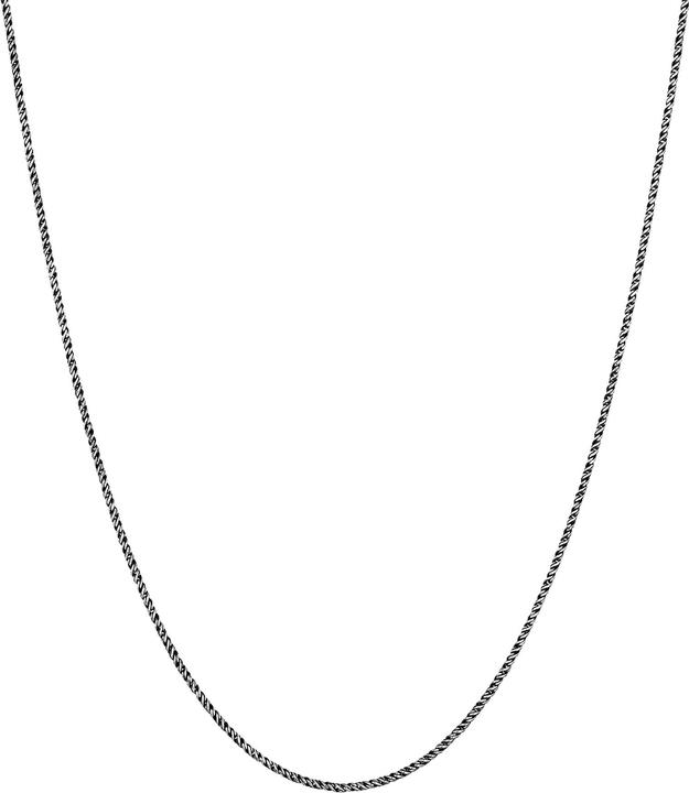 Produktbild Kuzzoi Halskette Herren Basic Kordelkette Gedreht Fein 925 Silber (925er Sterling Silber, 45 cm)