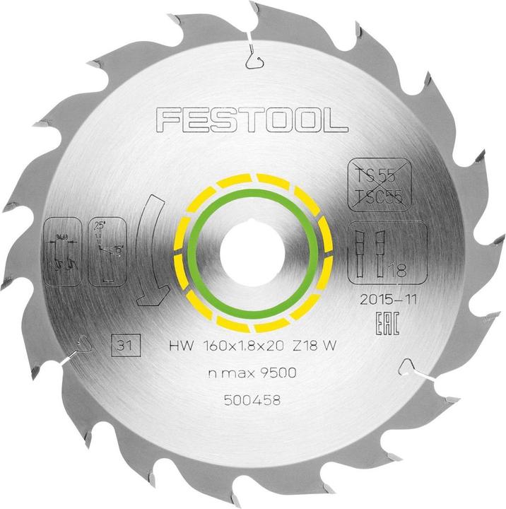 Actual product image Festool HKC 55 Li EB Basic cordless circular saw 18V ( 201358 ) 160 mm brushless solo in Systainer -