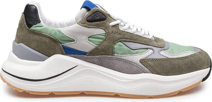 D.a.t.e. D.a.t.e fuga multicolor fabric and suede sneakers