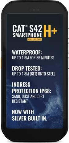 Produktbild Cat S42 H+ (32 GB, Black, 5.50", Dual SIM, 13 Mpx, 4G)