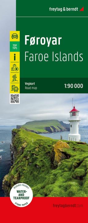 Produktbild Färöer, Strassen- und Freizeitkarte 1:100.000, freytag & berndt
