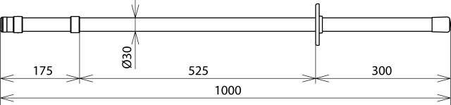 Produktbild Dehn 766001 Isolierstange Typ BS30 L=1000mm