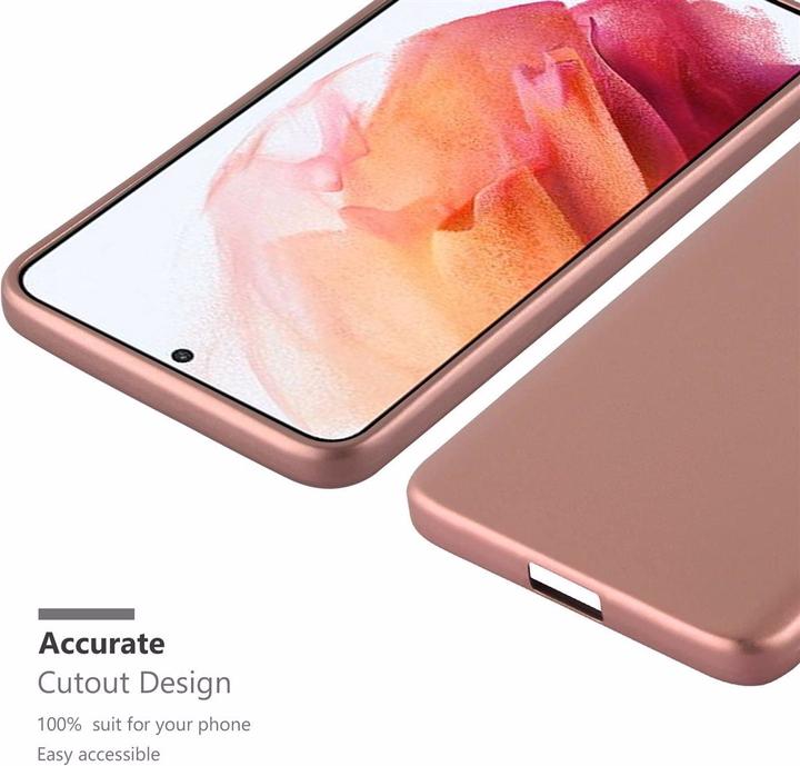 Productafbeelding Cadorabo TPU Matte Metallic hoes (Samsung Galaxy S21 5G)