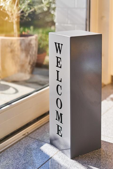 Produktbild Gartenfreude Dekoration Säule, Welcome, 16 x 16 x 50 cm