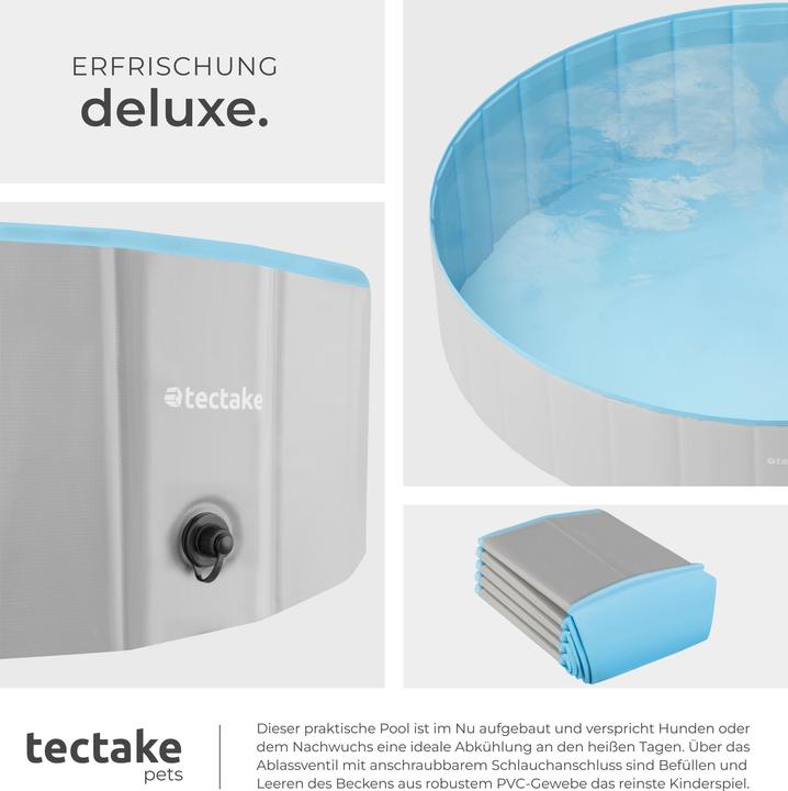 Actual product image tectake dog pool Nele, foldable, with hose connection (Dog pool)