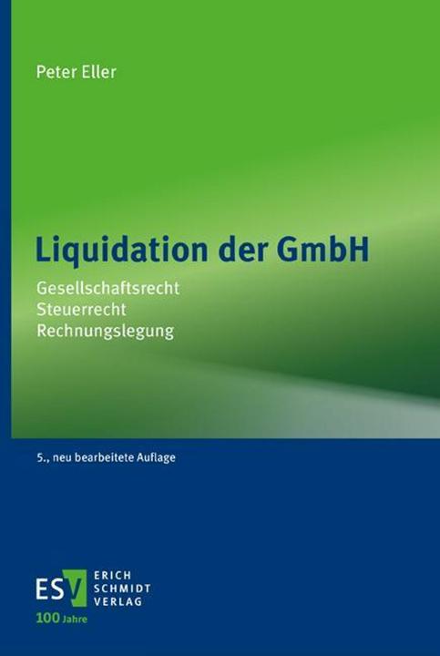 Produktbild Liquidation der GmbH (Deutsch, Peter Eller, 2024)