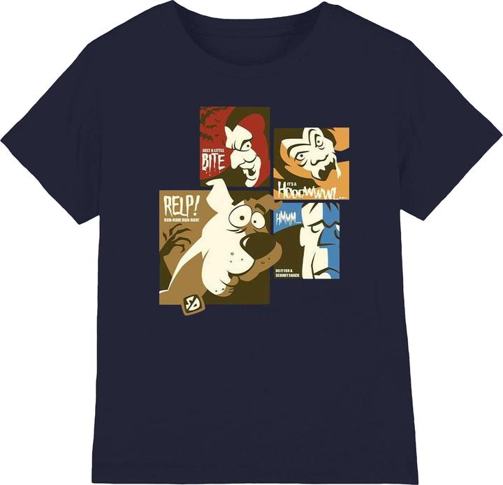 Actual product image Scooby Doo Womens/Ladies Squares Cotton Boyfriend T-Shirt (4XL)