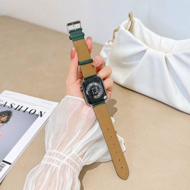 Image du produit MU Classic Genuine Series Bracelet en cuir véritable (42 mm, 44 mm, 45 mm, Cuir véritable, Apple Watch Series 3, Apple Watch Series 2, Apple Watch Series 1, Apple Watch Series 7, Apple Watch Series 8, Apple Watch Series 9, Apple Watch SE, Apple Watch Series 4, Apple Watch Series 5, Apple Watch Series 6)