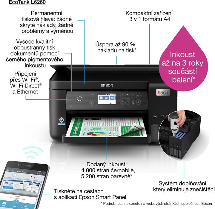 Actual product image Epson EcoTank L6260 (Ink, Colour)