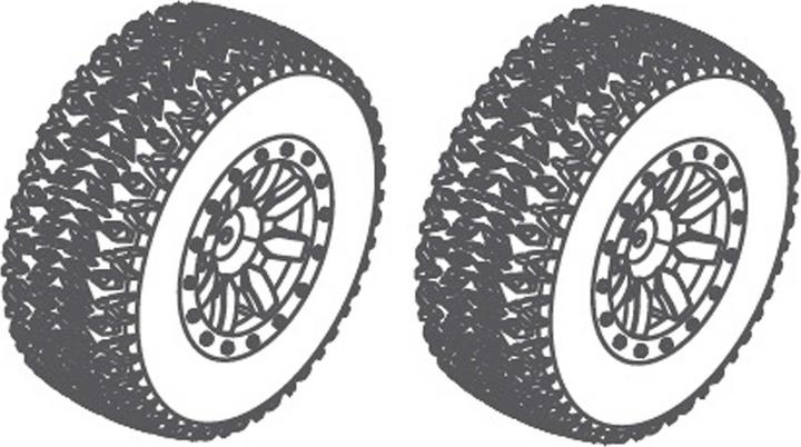 Actual product image Absima Wheel Set 110x45mm - Orange (2)