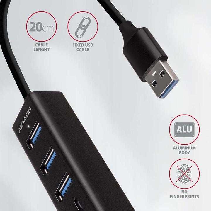 Image du produit Axagon Hma-Cr3a (USB-C, 3 Ports)