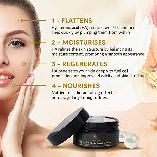Image du produit SatinNaturel Crème hydratante anti-âge à l'acide hyaluronique (100 ml, Crème de jour)