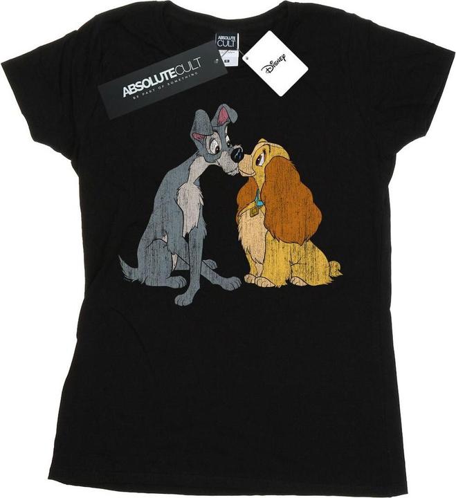 Produktbild Disney Lady And The Tramp Distressed Kiss TShirt (M)