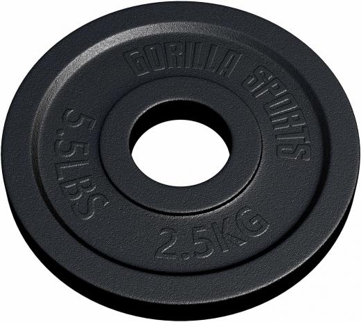 Actual product image Gorilla Sports Weight plate 50/51mm 2.5 kg (1 x 2.5 kg)