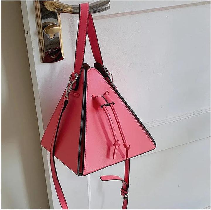 Produktbild Only-Bags.Store Mini Drawstring Bag, Solid Color Crossbody Bag, Kunstleder Clutch Purse
