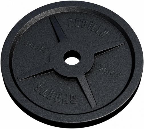 Actual product image Gorilla Sports Weight plate 50/51mm 20 kg (1 x 20 kg)