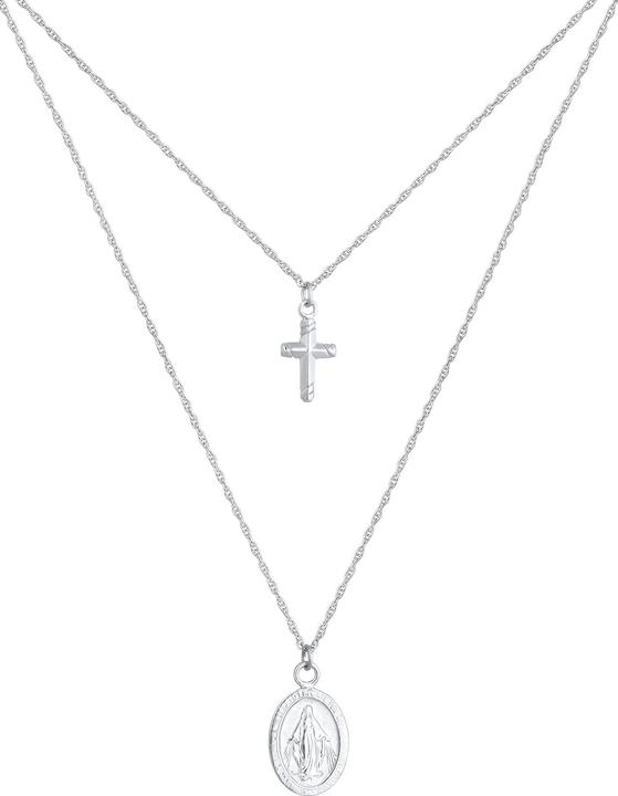 Produktbild Elli Kreuz, Layer, Marienbild (925er Sterling Silber, 40 cm)