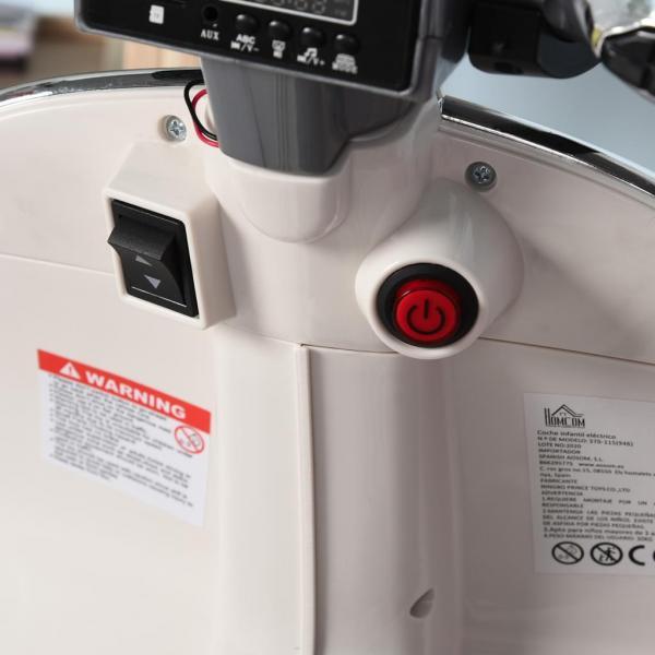 Produktbild Homcom Elektrofahrzeug Kindermotorrad mit MP3-Musik Beleuchtung (6 V)