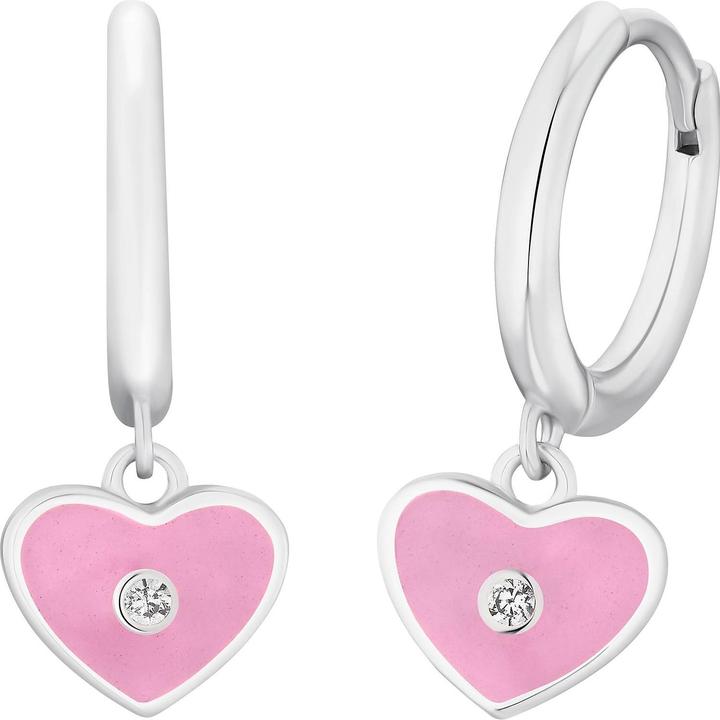 Produktbild Prinzessin Lillifee Ohrschmuck für Mädchen, 925 Sterling Silber, Zirkonia (synth.) | Herz (925er Silber)