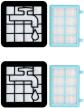 Image du produit Plutoos Filtre pour philips fc9332 fc9331 fc8010/01 fc9555 fc9550 fc9334 fc9333 fc9330 floor hoover ersa