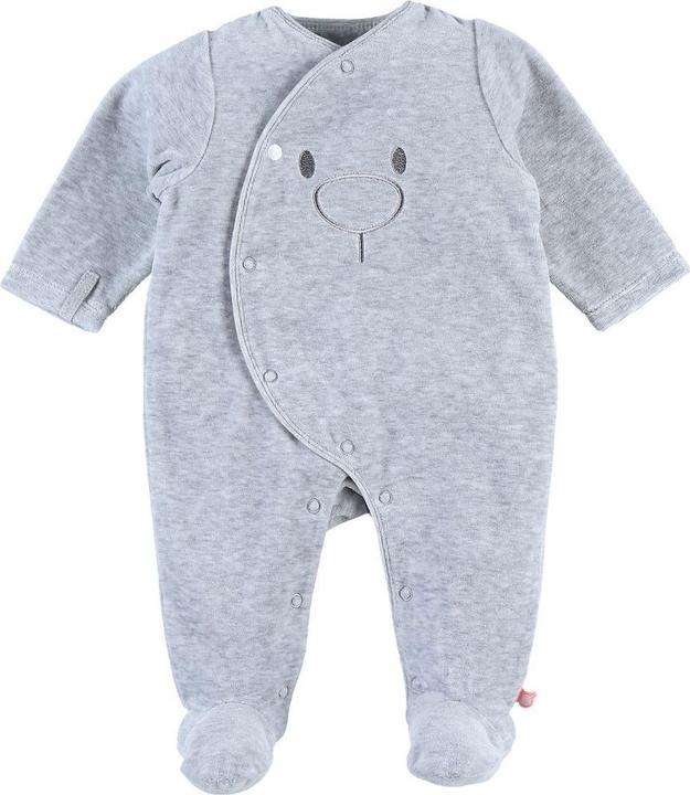 Image du produit Noukies Dors bien velours avec pictogramme Nouky Gris clair T. 74 (74)