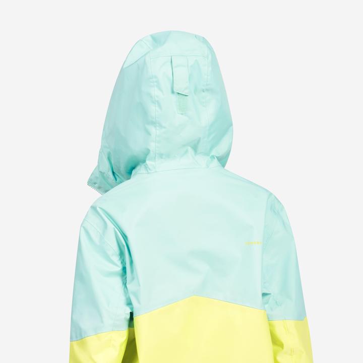 Produktbild Tribord Kids’ waterproof sailing jacket - Sailing 100 rain jacket blue lemon yellow (10, 11, 12)