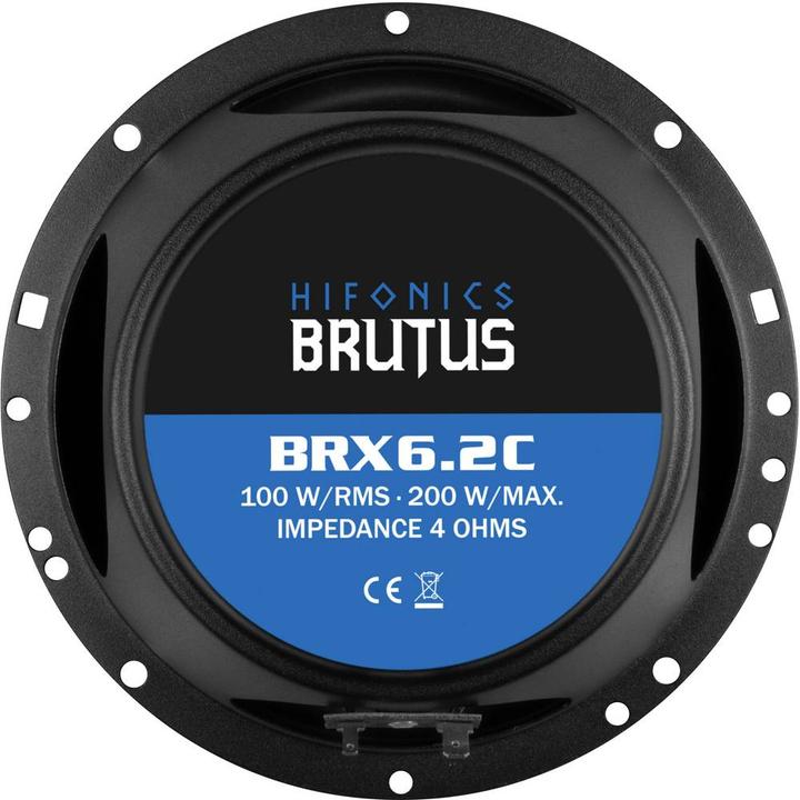Produktbild Hifonics Brutus BRX6.2C 16.5 cm 2 Wege Komponentensystem FLACH (1 Stk.)