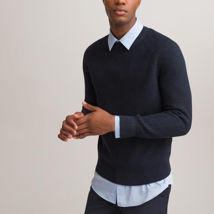 Actual product image La Redoute Collections Knitted jumper with pearl pattern (S)