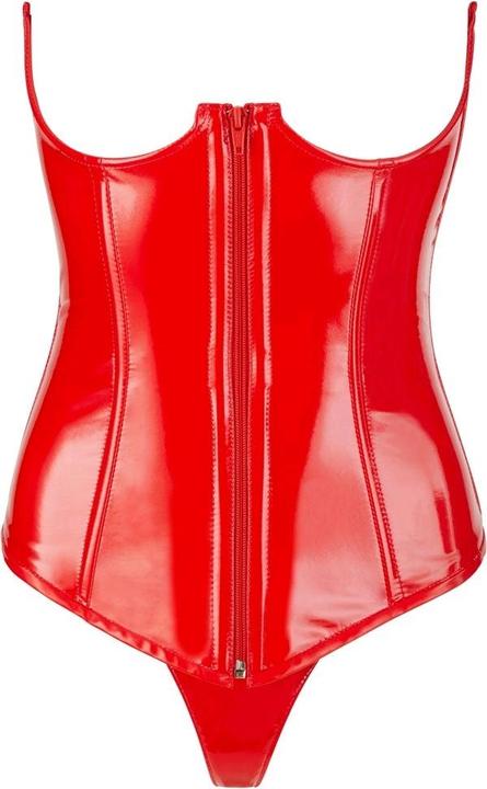 Actual product image Black Level Vinyl Corsage red XS (XS)