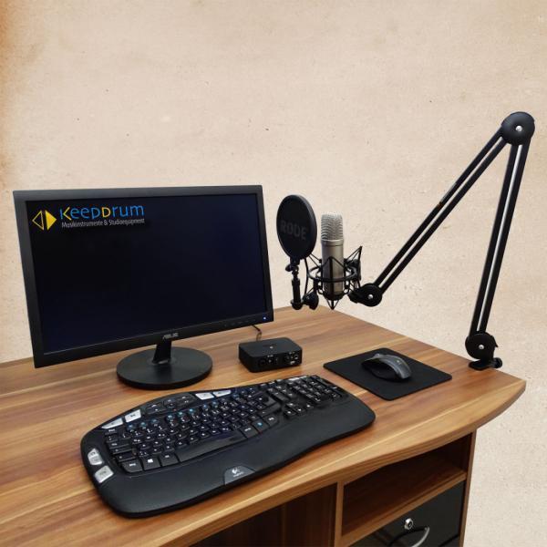 Actual product image keepdrum MS138 Microphone Arm Articulated Stand