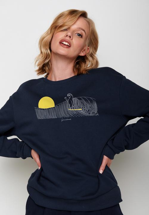 Produktbild Greenbomb Women's Animal Sloth Waves Canty Pullover (XL)